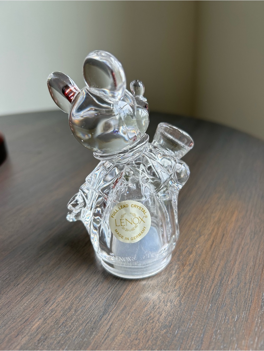 Lenox Disney Mickey Mouse full-lead crystal Salt Shaker! Adorable - NEW - Picture 2 of 5